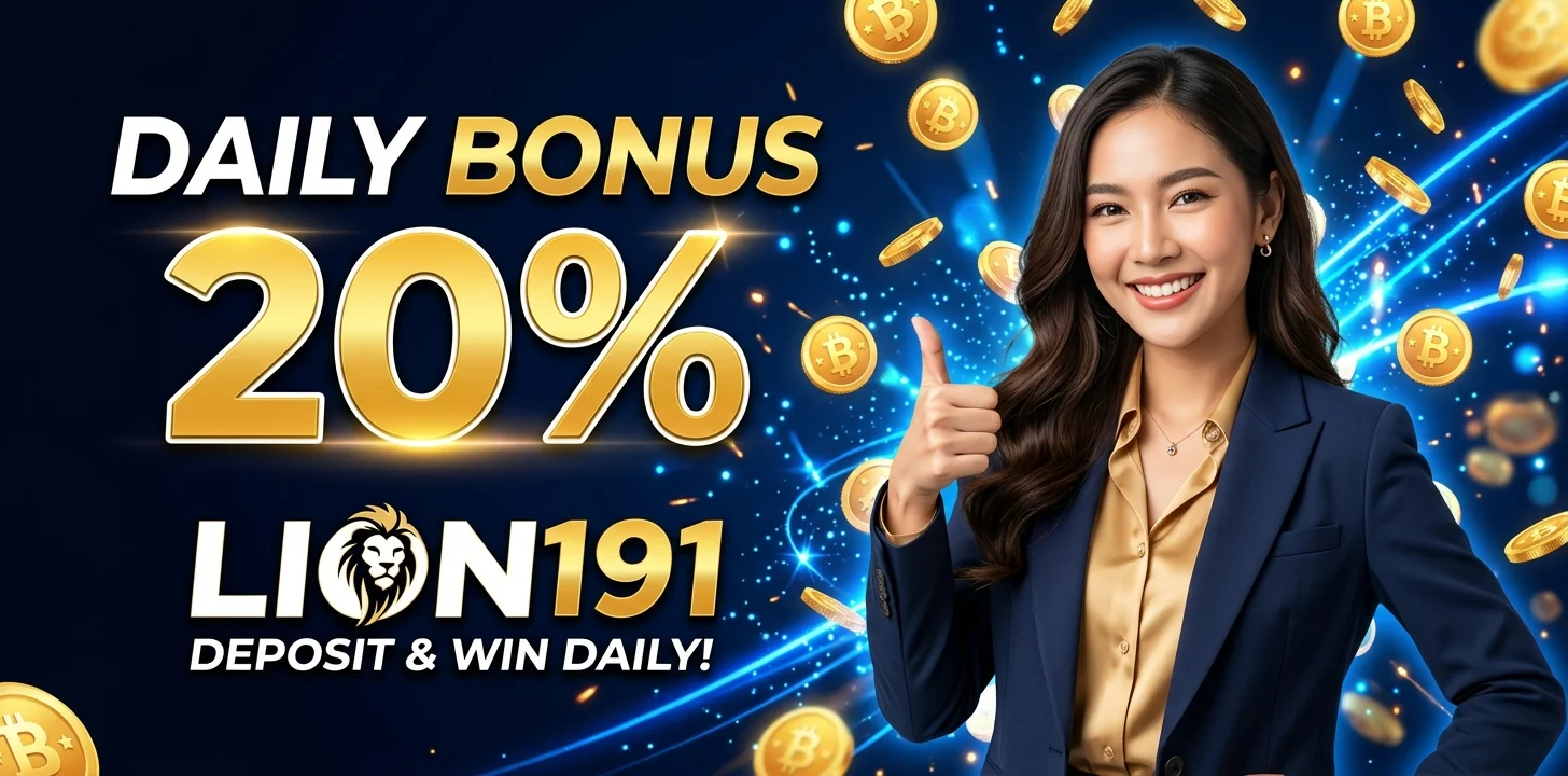 LION191 โบนัสเติมเงินรายวัน 20%